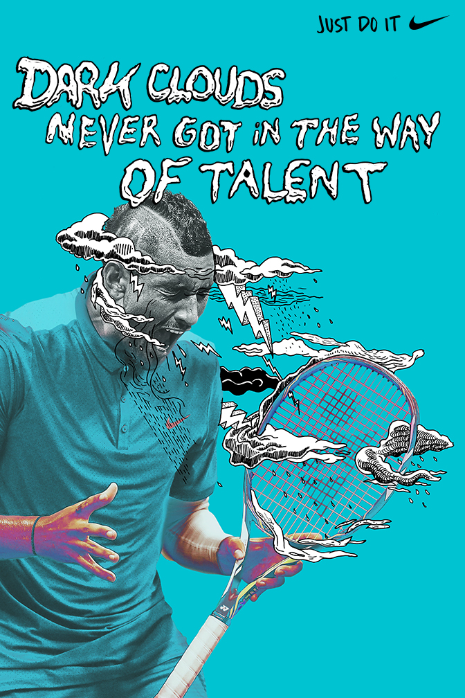 Nike Australian Open campaign visual